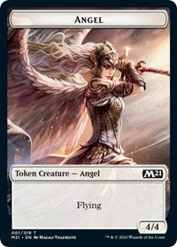Angel // Treasure Double-sided Token [Core Set 2021 Tokens] | Good Games North
