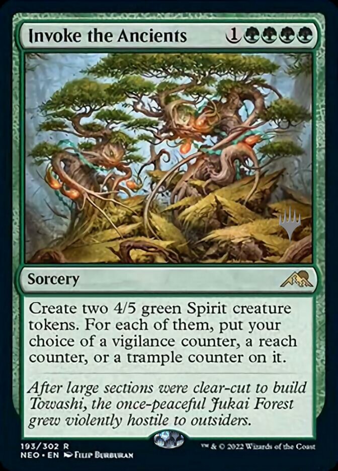 Invoke the Ancients (Promo Pack) [Kamigawa: Neon Dynasty Promos] | Good Games North