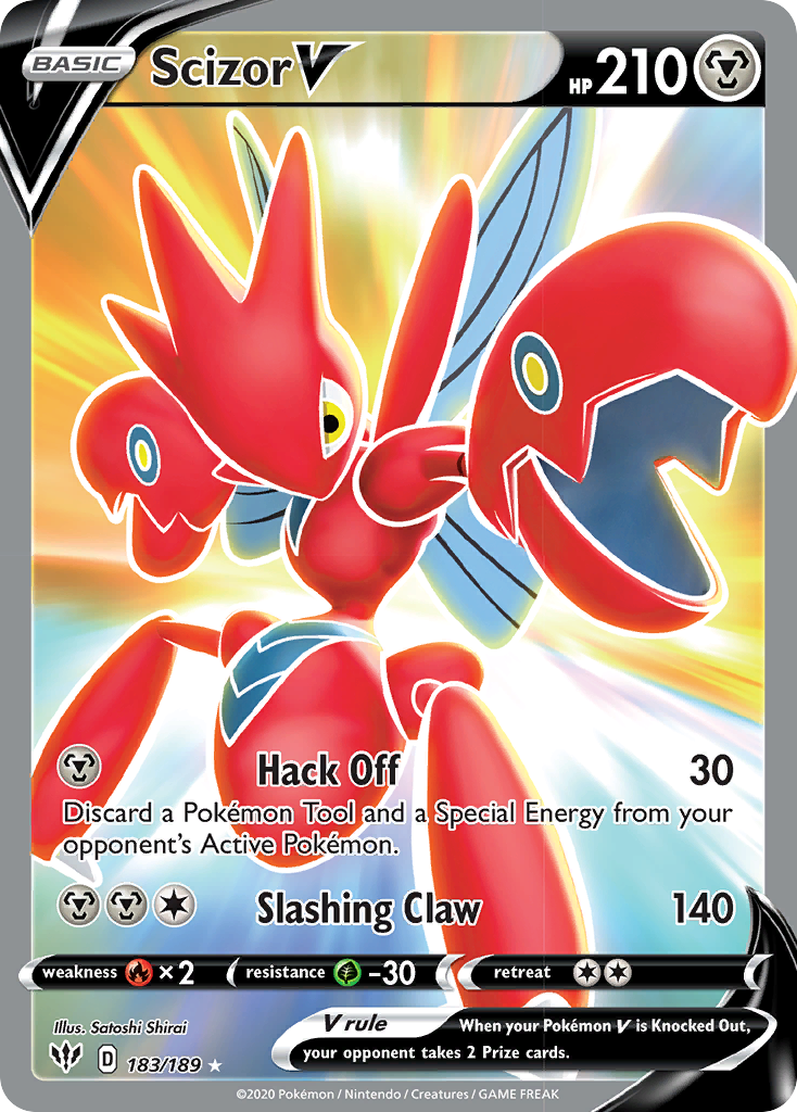 Scizor V (183/189) [Sword & Shield: Darkness Ablaze] | Good Games North