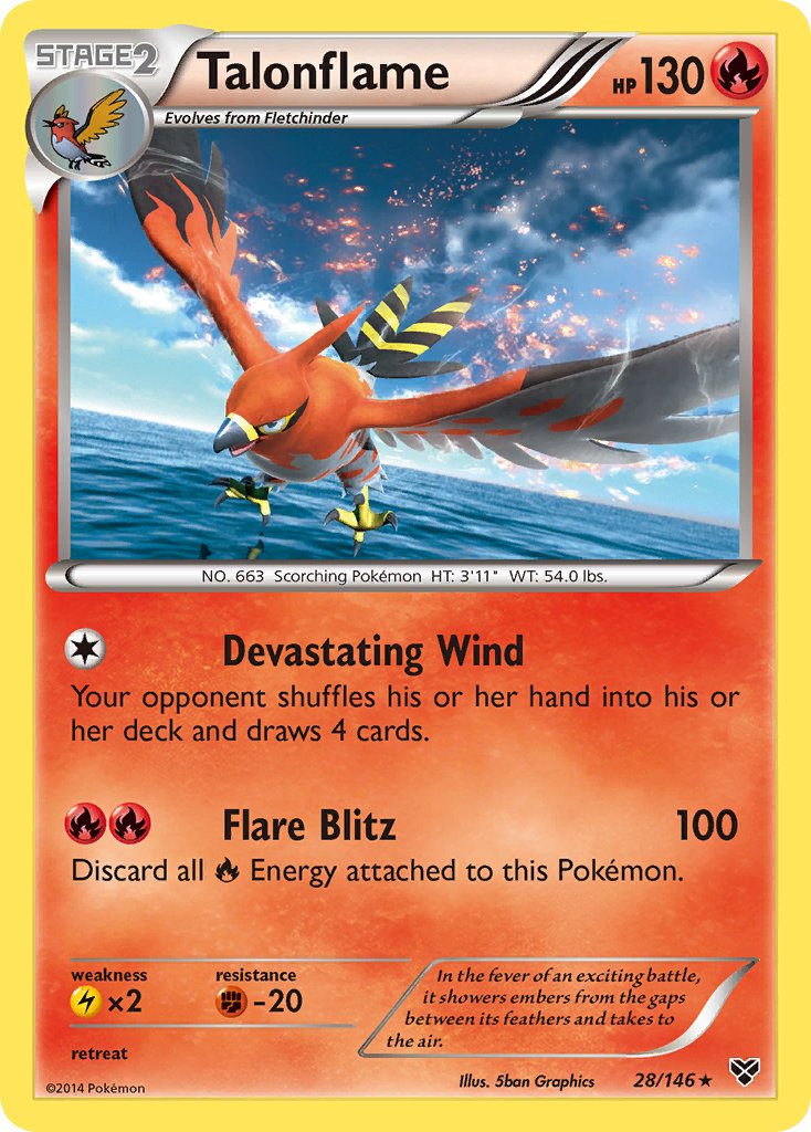 Talonflame (28/146) (Cosmos Holo) (Blister Exclusive) [XY: Base Set] | Good Games North