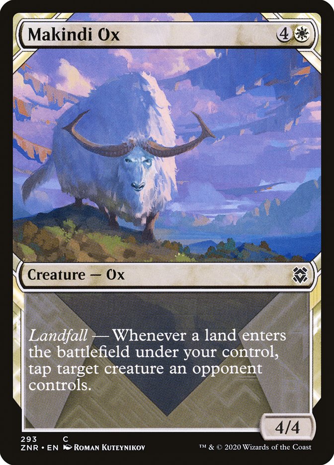 Makindi Ox (Showcase) [Zendikar Rising] | Good Games North