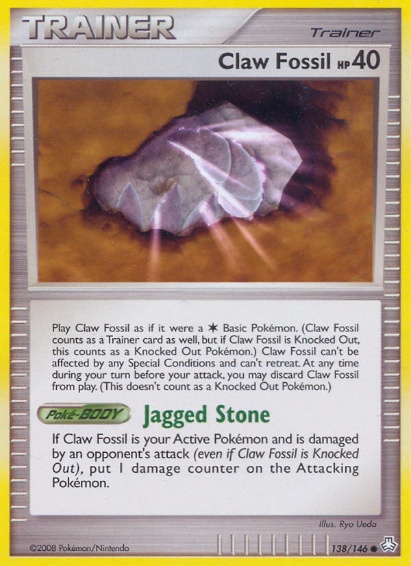 Claw Fossil (138/146) [Diamond & Pearl: Legends Awakened] | Good Games North
