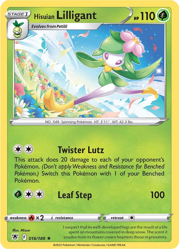 Hisuian Lilligant (016/189) [Sword & Shield: Astral Radiance] | Good Games North
