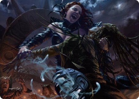 Olivia's Midnight Ambush Art Card [Innistrad: Midnight Hunt Art Series] | Good Games North