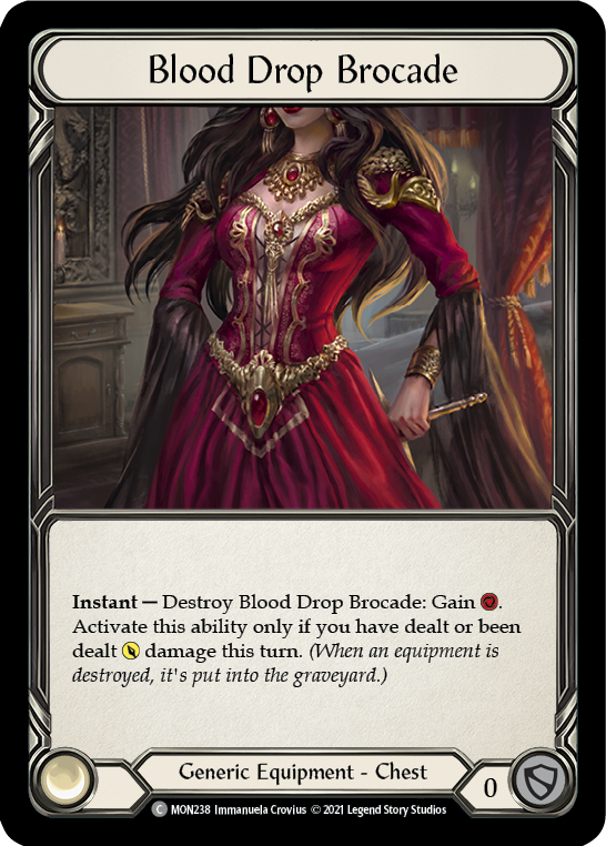 Blood Drop Brocade [MON238-CF] 1st Edition Cold Foil | Good Games North