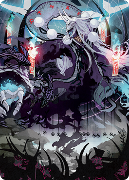 Echo of Death's Wail Art Card [Kamigawa: Neon Dynasty Art Series] | Good Games North