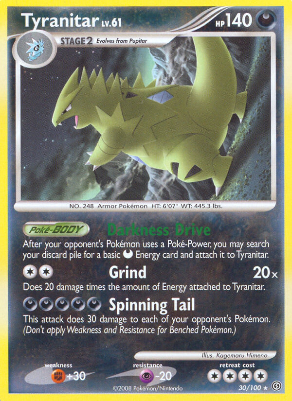 Tyranitar (30/100) (Theme Deck Exclusive) [Diamond & Pearl: Stormfront] | Good Games North