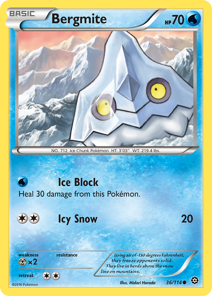 Bergmite (36/114) [XY: Steam Siege] | Good Games North