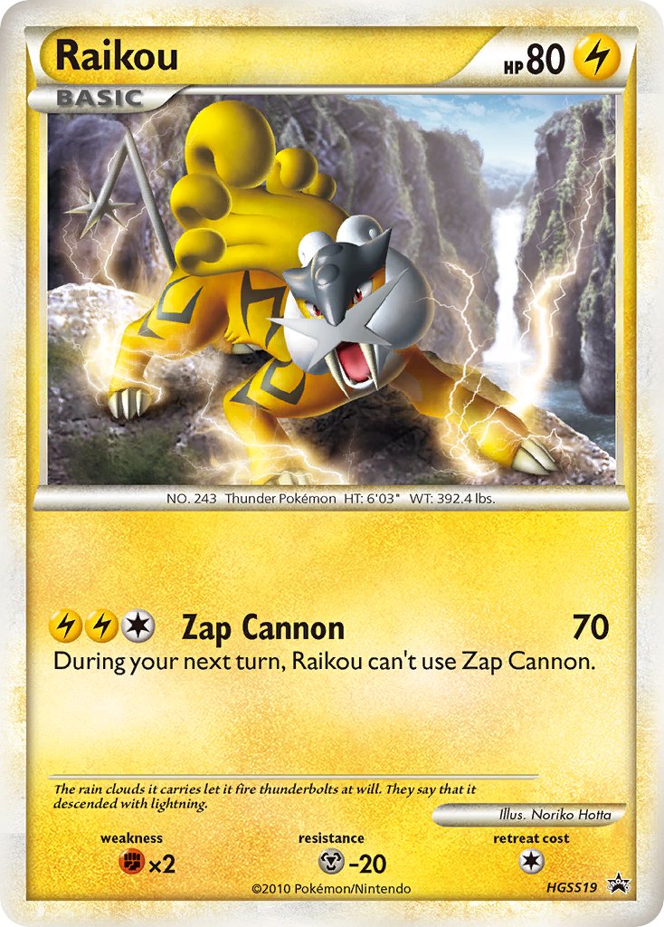 Raikou (HGSS19) [HeartGold & SoulSilver: Black Star Promos] | Good Games North