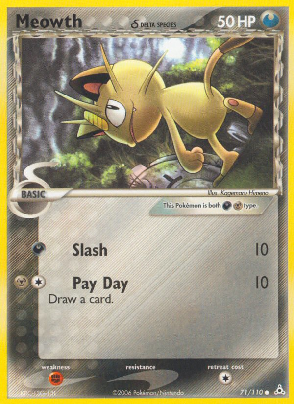 Meowth (71/110) (Delta Species) [EX: Holon Phantoms] | Good Games North
