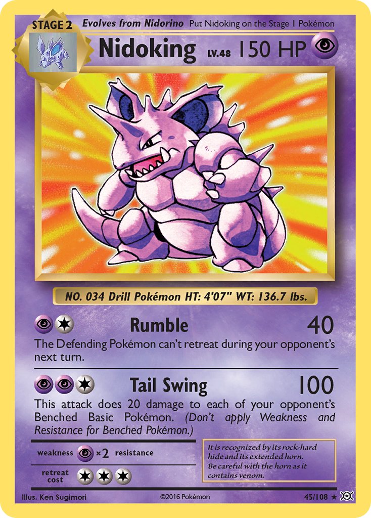 Nidoking (45/108) (Theme Deck Exclusive) [XY: Evolutions] | Good Games North