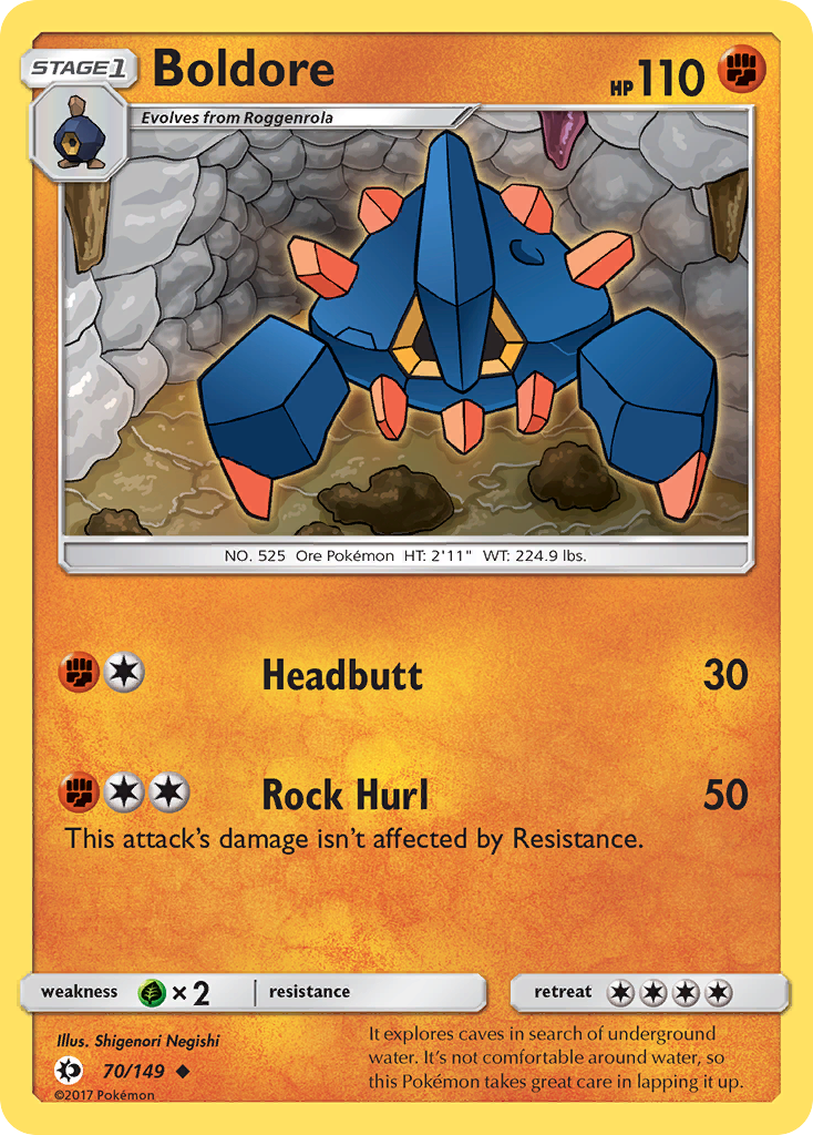 Boldore (70/149) [Sun & Moon: Base Set] | Good Games North