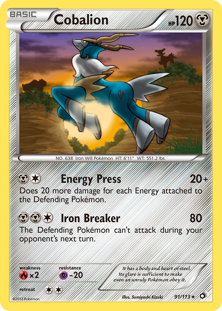Cobalion (91/113) [Black & White: Legendary Treasures] | Good Games North