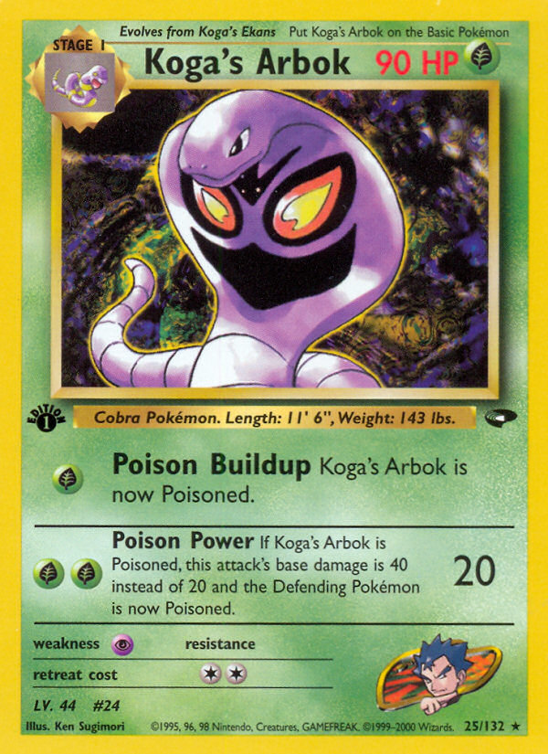 Koga's Arbok (25/132) [Gym Challenge 1st Edition] | Good Games North