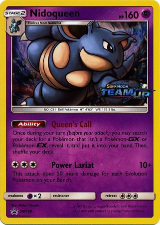 Nidoqueen (SM160) (Staff) [Sun & Moon: Black Star Promos] | Good Games North