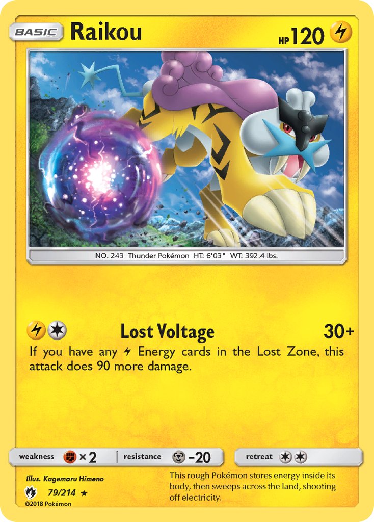 Raikou (79/214) (Theme Deck Exclusive) [Sun & Moon: Lost Thunder] | Good Games North