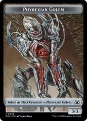Phyrexian Golem // Phyrexian Horror Double-Sided Token [March of the Machine Commander Tokens] | Good Games North