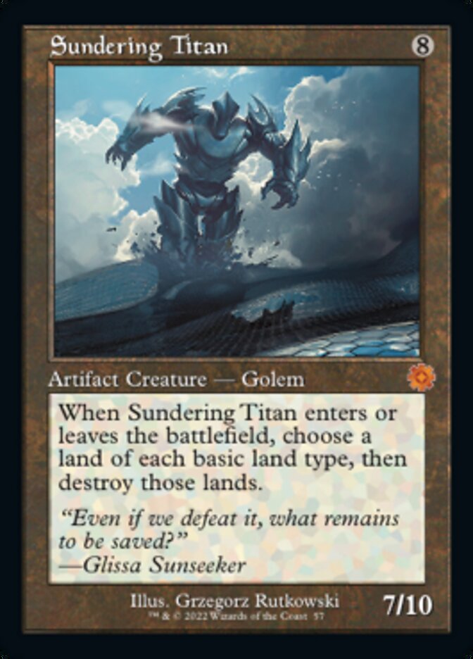 Sundering Titan (Retro) [The Brothers' War Retro Artifacts] | Good Games North