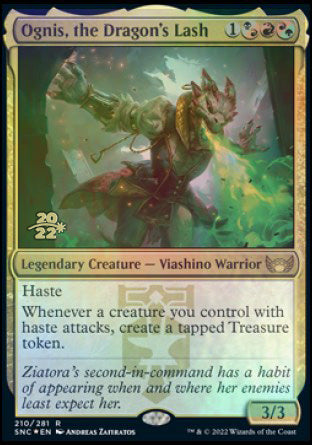 Ognis, the Dragon's Lash [Streets of New Capenna Prerelease Promos] | Good Games North