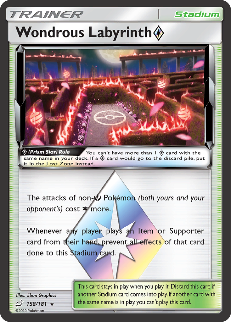 Wondrous Labyrinth (158/181) (Prism Star) [Sun & Moon: Team Up] | Good Games North