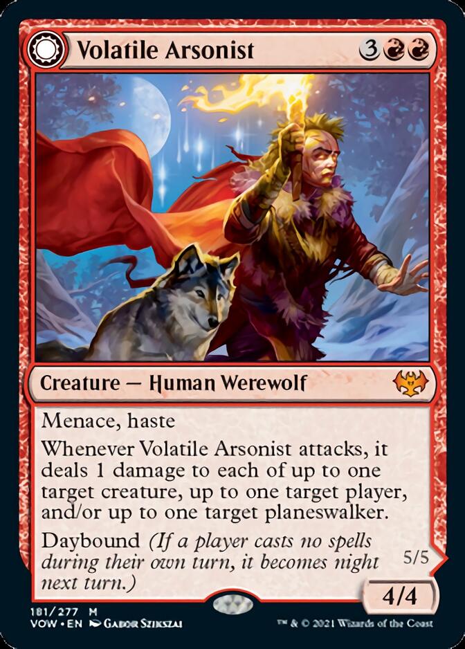 Volatile Arsonist // Dire-Strain Anarchist [Innistrad: Crimson Vow] | Good Games North