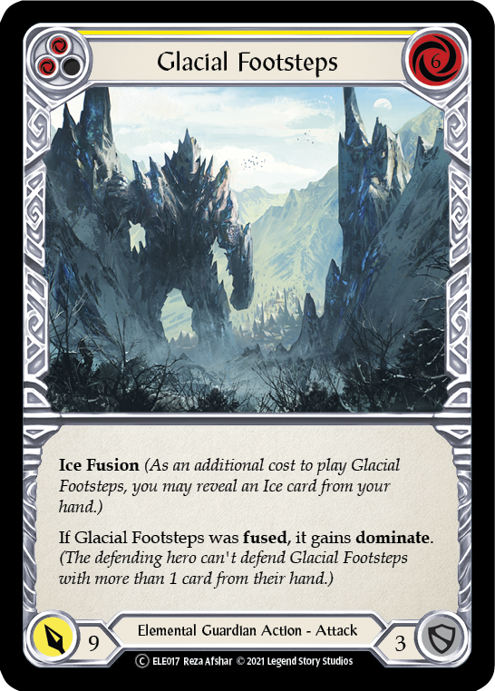 Glacial Footsteps (Yellow) [U-ELE017] Unlimited Rainbow Foil | Good Games North