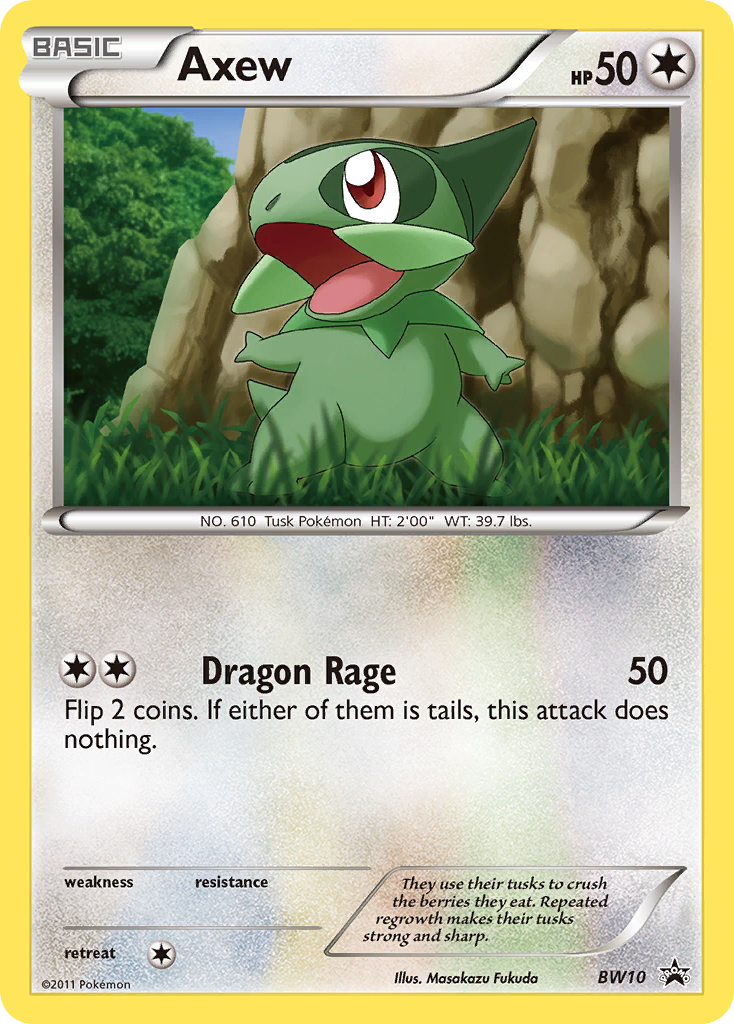 Axew (BW10) [Black & White: Black Star Promos] | Good Games North