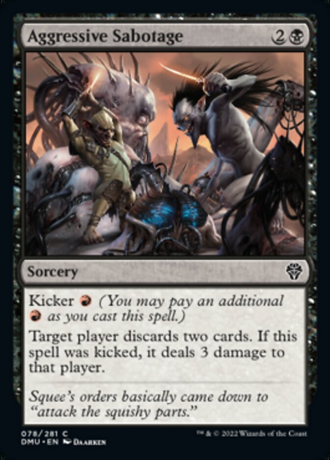 Aggressive Sabotage [Dominaria United] | Good Games North