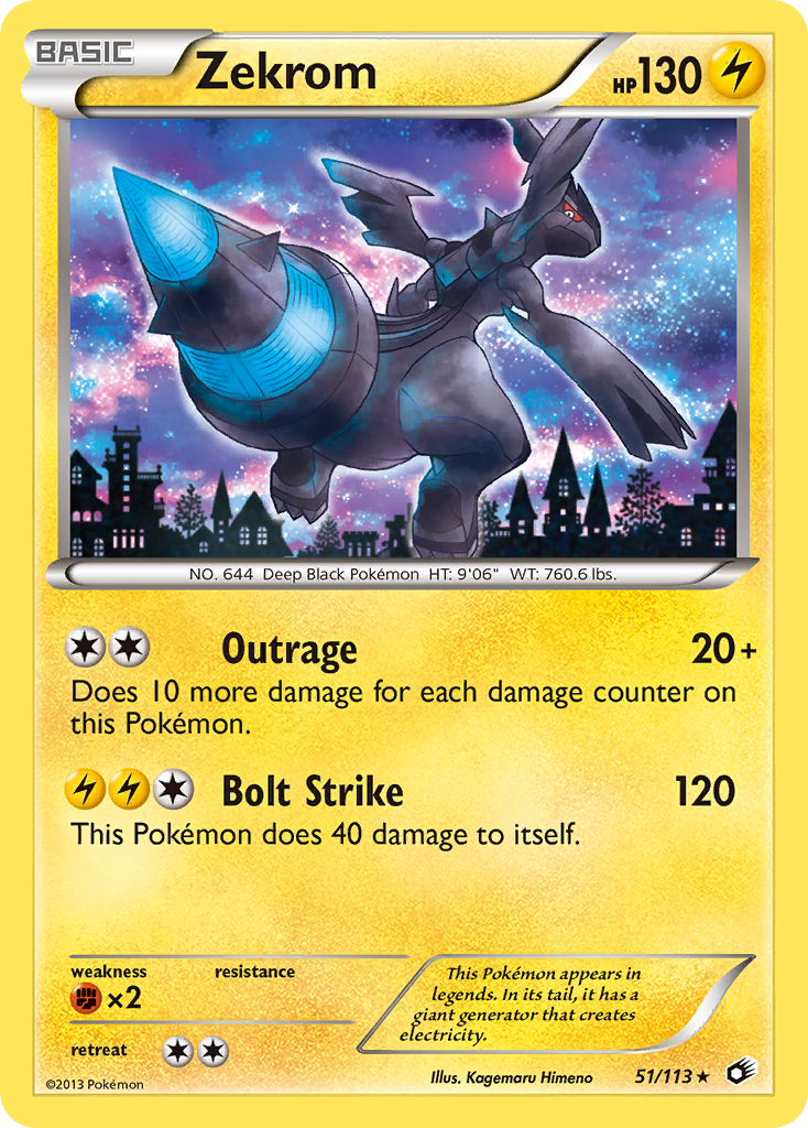 Zekrom (51/113) [Black & White: Legendary Treasures] | Good Games North