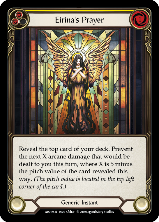 Eirina's Prayer (Yellow) [ARC174-R] 1st Edition Normal | Good Games North
