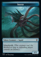 Squid // Copy Double-sided Token [Commander Legends: Battle for Baldur's Gate Tokens] | Good Games North