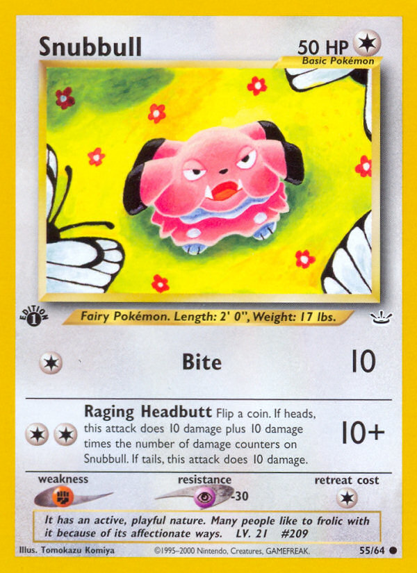 Snubbull (55/64) [Neo Revelation 1st Edition] | Good Games North