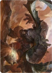 Moraug, Fury of Akoum Art Card [Zendikar Rising Art Series] | Good Games North