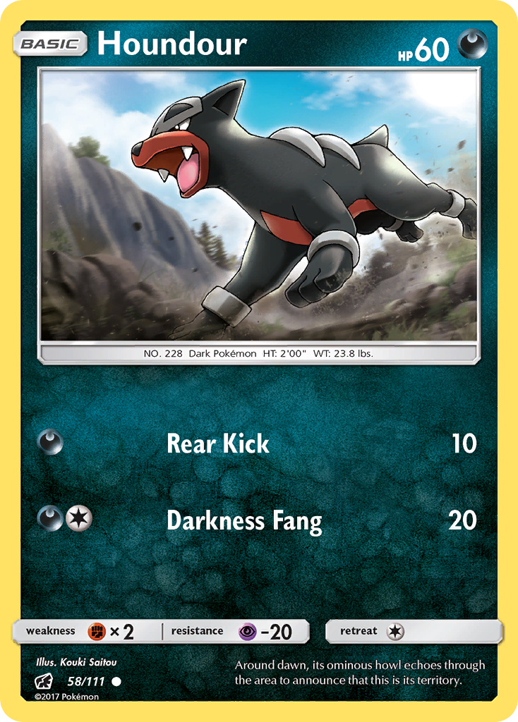 Houndour (58/111) [Sun & Moon: Crimson Invasion] | Good Games North