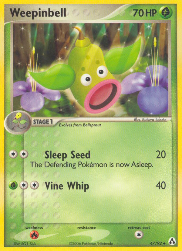 Weepinbell (47/92) [EX: Legend Maker] | Good Games North
