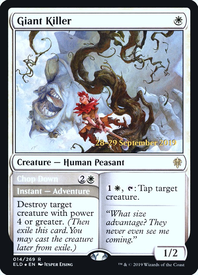 Giant Killer // Chop Down  [Throne of Eldraine Prerelease Promos] | Good Games North