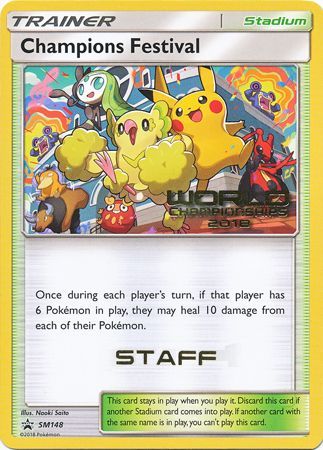Champions Festival (SM148) (2018 Staff) [Sun & Moon: Black Star Promos] | Good Games North