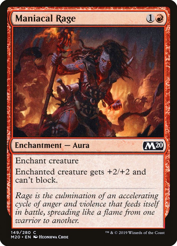 Maniacal Rage [Core Set 2020] | Good Games North