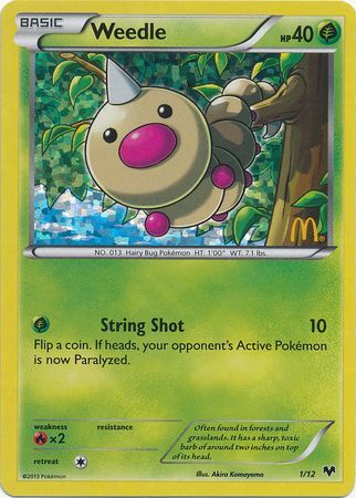 Weedle (1/12) [McDonald's Promos: 2014 Collection] | Good Games North