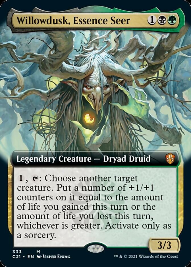 Willowdusk, Essence Seer (Extended) [Commander 2021] | Good Games North
