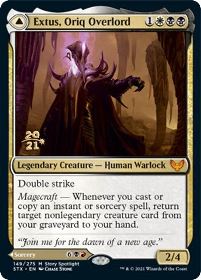Extus, Oriq Overlord // Awaken the Blood Avatar [Strixhaven: School of Mages Prerelease Promos] | Good Games North