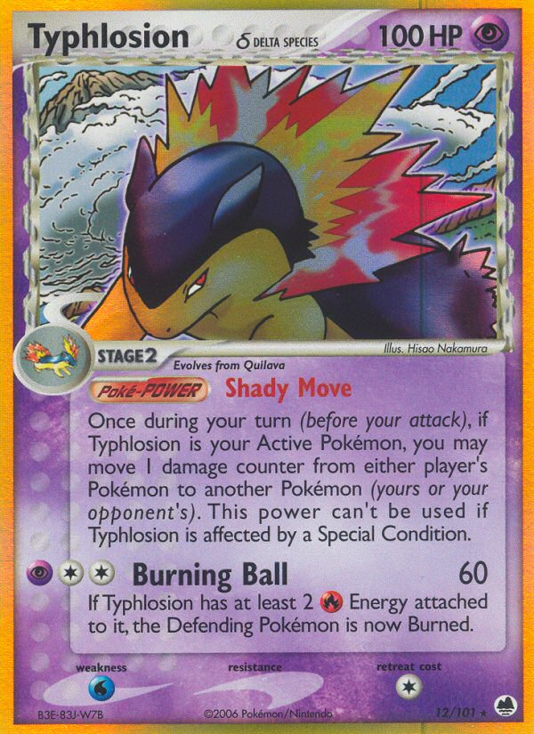 Typhlosion (12/101) (Delta Species) [EX: Dragon Frontiers] | Good Games North