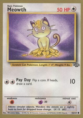 Meowth (56/64) (Gold Bordered Promo) [Jungle Unlimited] | Good Games North