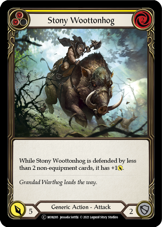 Stony Woottonhog (Yellow) [U-MON285] Unlimited Normal | Good Games North