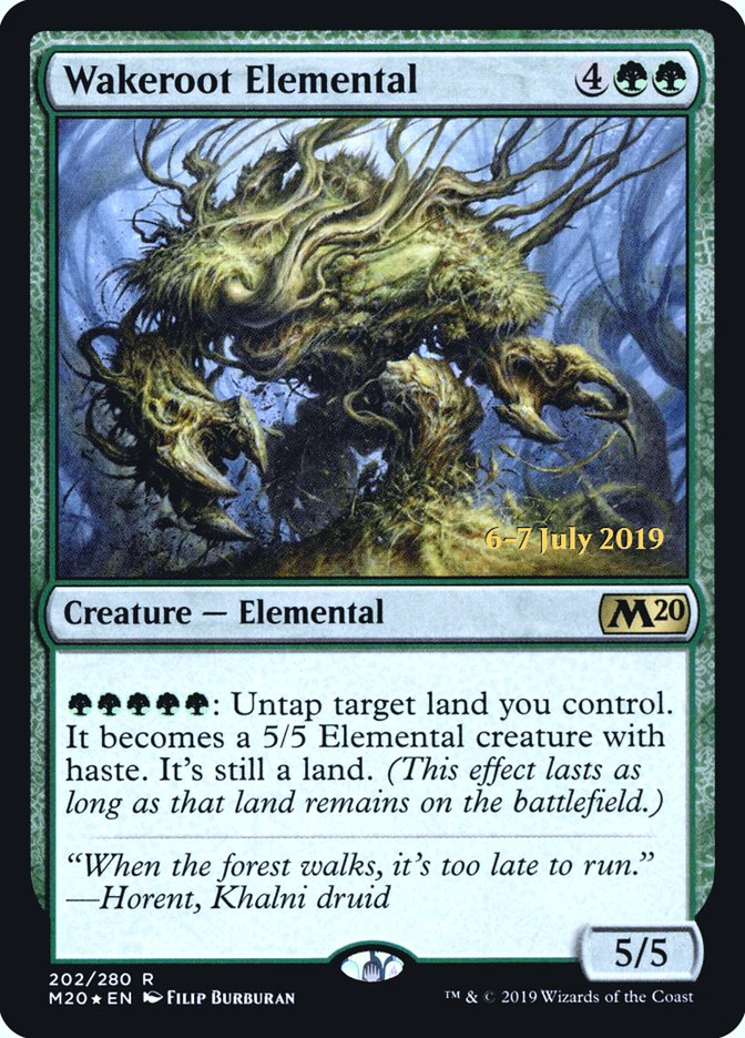Wakeroot Elemental  [Core Set 2020 Prerelease Promos] | Good Games North
