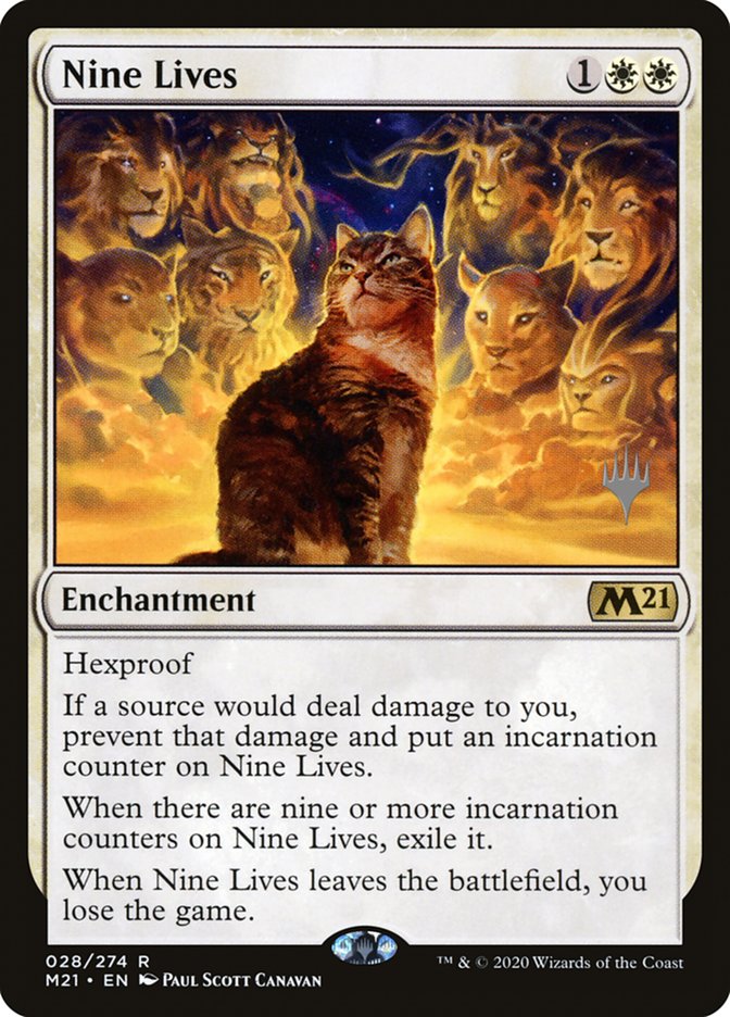 Nine Lives (Promo Pack) [Core Set 2021 Promos] | Good Games North