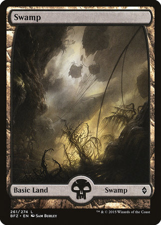Swamp (261) - Full Art [Battle for Zendikar] | Good Games North