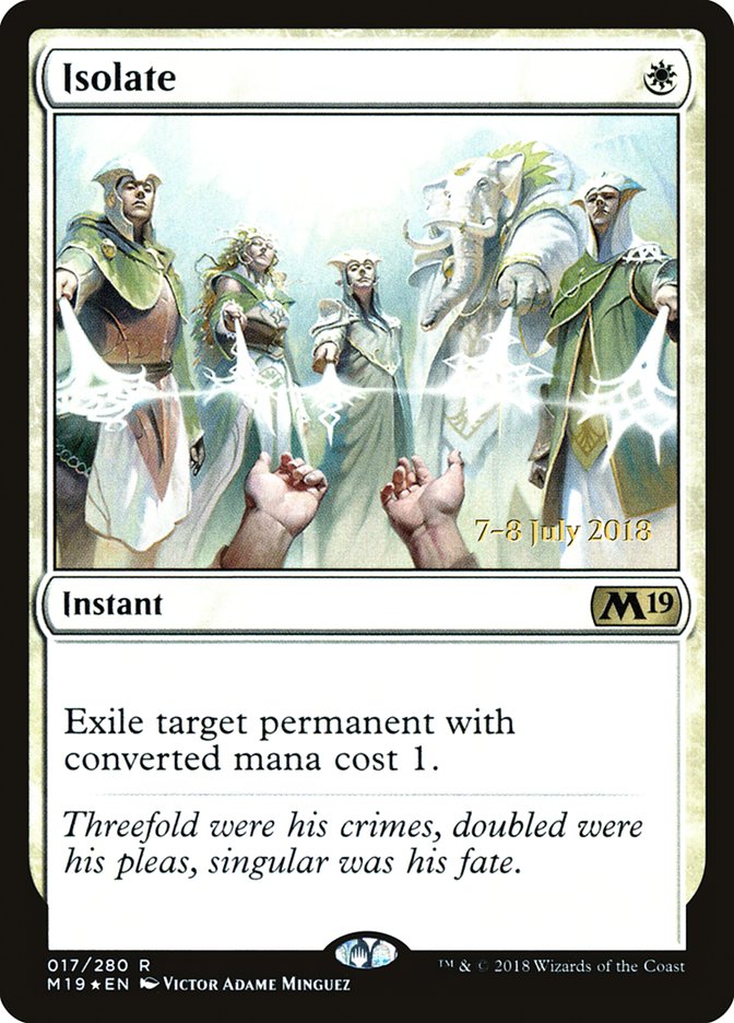 Isolate  [Core Set 2019 Prerelease Promos] | Good Games North