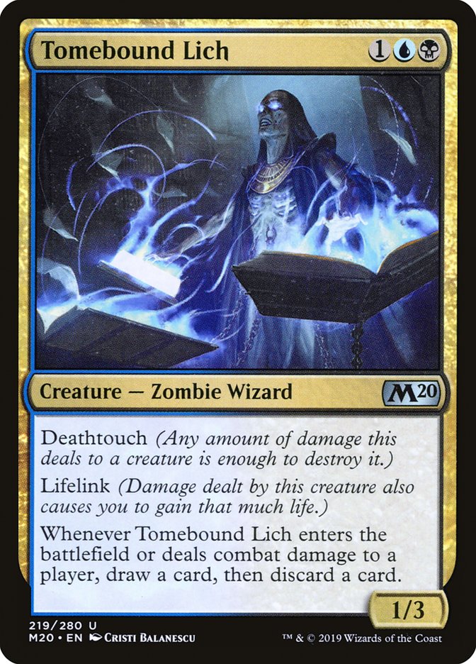 Tomebound Lich [Core Set 2020] | Good Games North