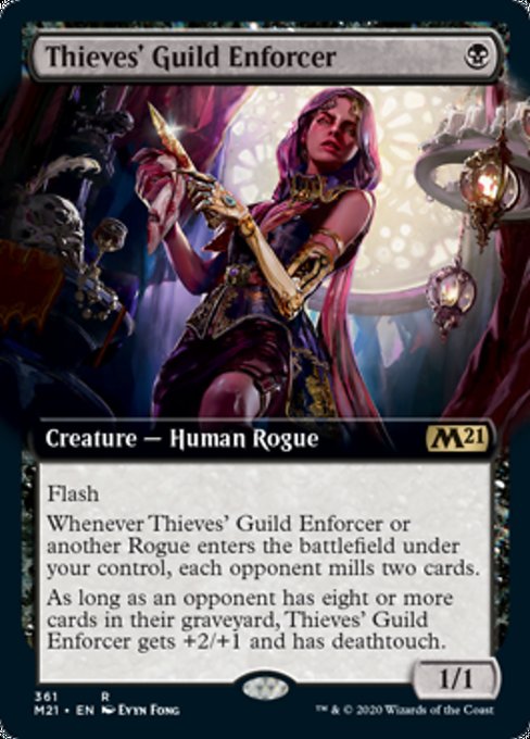 Thieves' Guild Enforcer (Extended Art) [Core Set 2021] | Good Games North